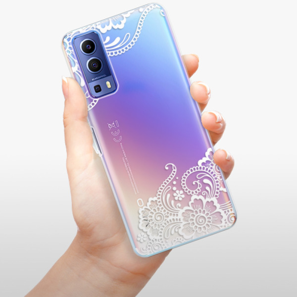Silikonové pouzdro iSaprio - Vivo Y72 5G - White Lace 02