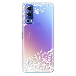 Silikonové pouzdro iSaprio - Vivo Y72 5G - White Lace 02