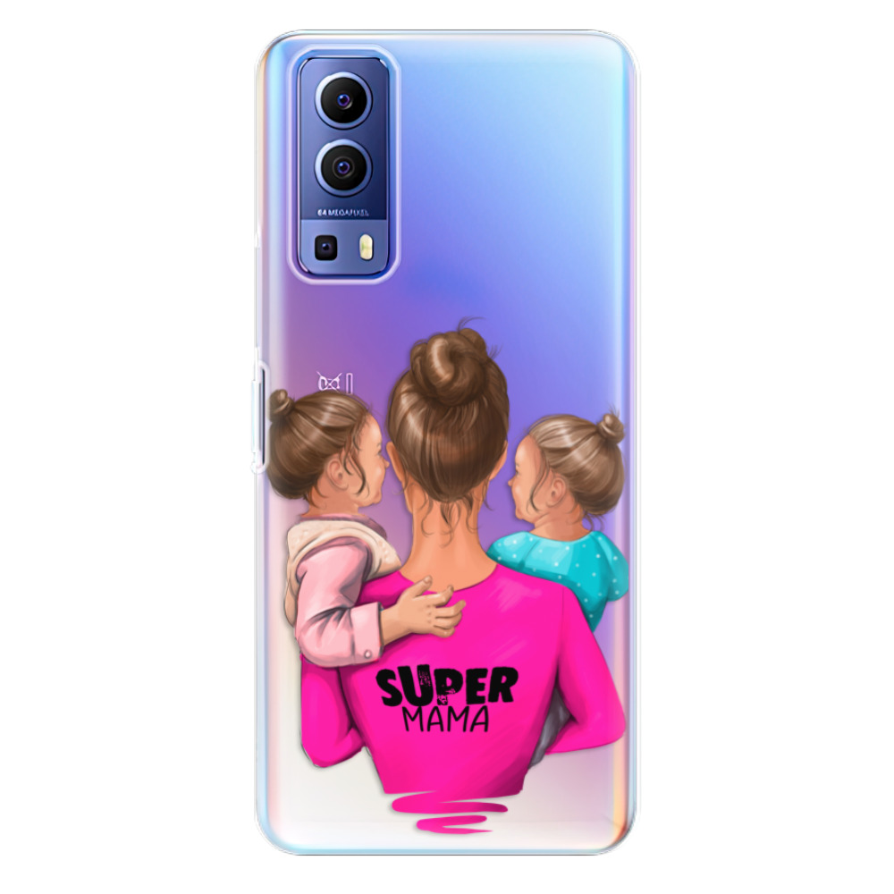 Silikonové odolné pouzdro iSaprio - Super Mama - Two Girls na mobil Vivo Y72 5G (Odolný silikonový kryt, obal, pouzdro iSaprio - Super Mama - Two Girls na mobilní telefon Vivo Y72 5G)
