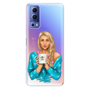 Silikonové odolné pouzdro iSaprio - Coffe Now - Blond na mobil Vivo Y72 5G