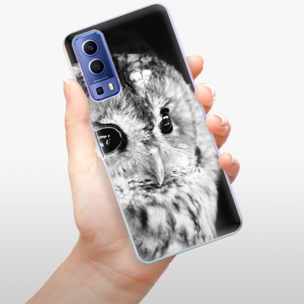 Silikonové pouzdro iSaprio - Vivo Y72 5G - BW Owl