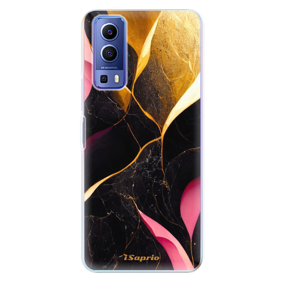 Odolné silikonové pouzdro iSaprio - Gold Pink Marble - Vivo Y72 5G