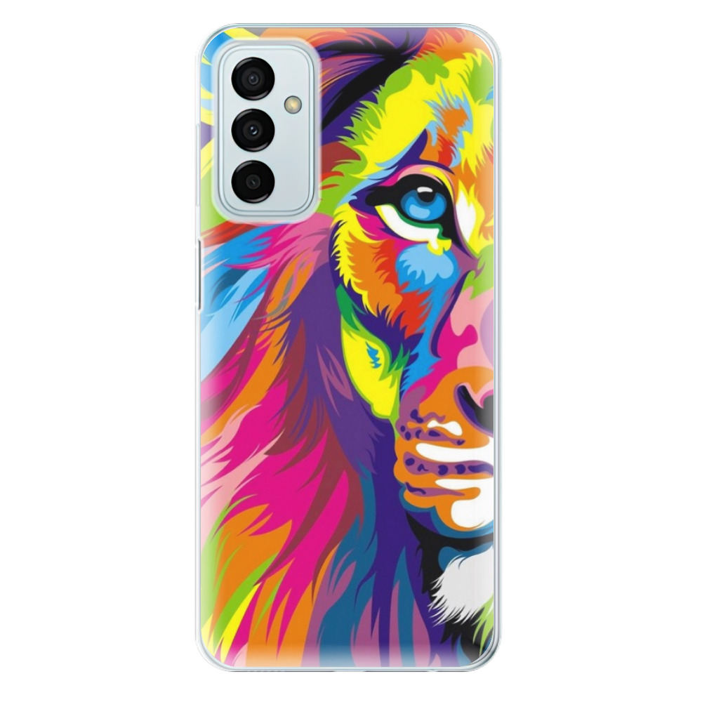 Silikonové odolné pouzdro iSaprio - Rainbow Lion na mobil Samsung Galaxy M23 5G (Silikonový odolný kryt, obal, pouzdro iSaprio - Rainbow Lion na mobilní telefon Samsung Galaxy M23 5G)