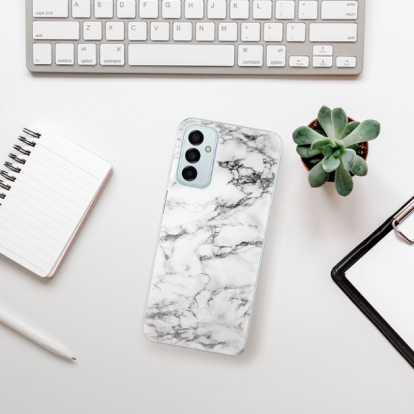 Silikonové pouzdro iSaprio - Samsung Galaxy M23 5G - White Marble 01