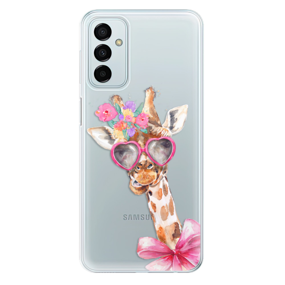 Silikonové odolné pouzdro iSaprio - Lady Giraffe na mobil Samsung Galaxy M23 5G (Silikonový odolný kryt, obal, pouzdro iSaprio - Lady Giraffe na mobilní telefon Samsung Galaxy M23 5G)