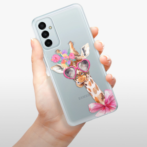 Silikonové pouzdro iSaprio - Samsung Galaxy M23 5G - Lady Giraffe