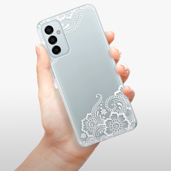 Silikonové pouzdro iSaprio - Samsung Galaxy M23 5G - White Lace 02
