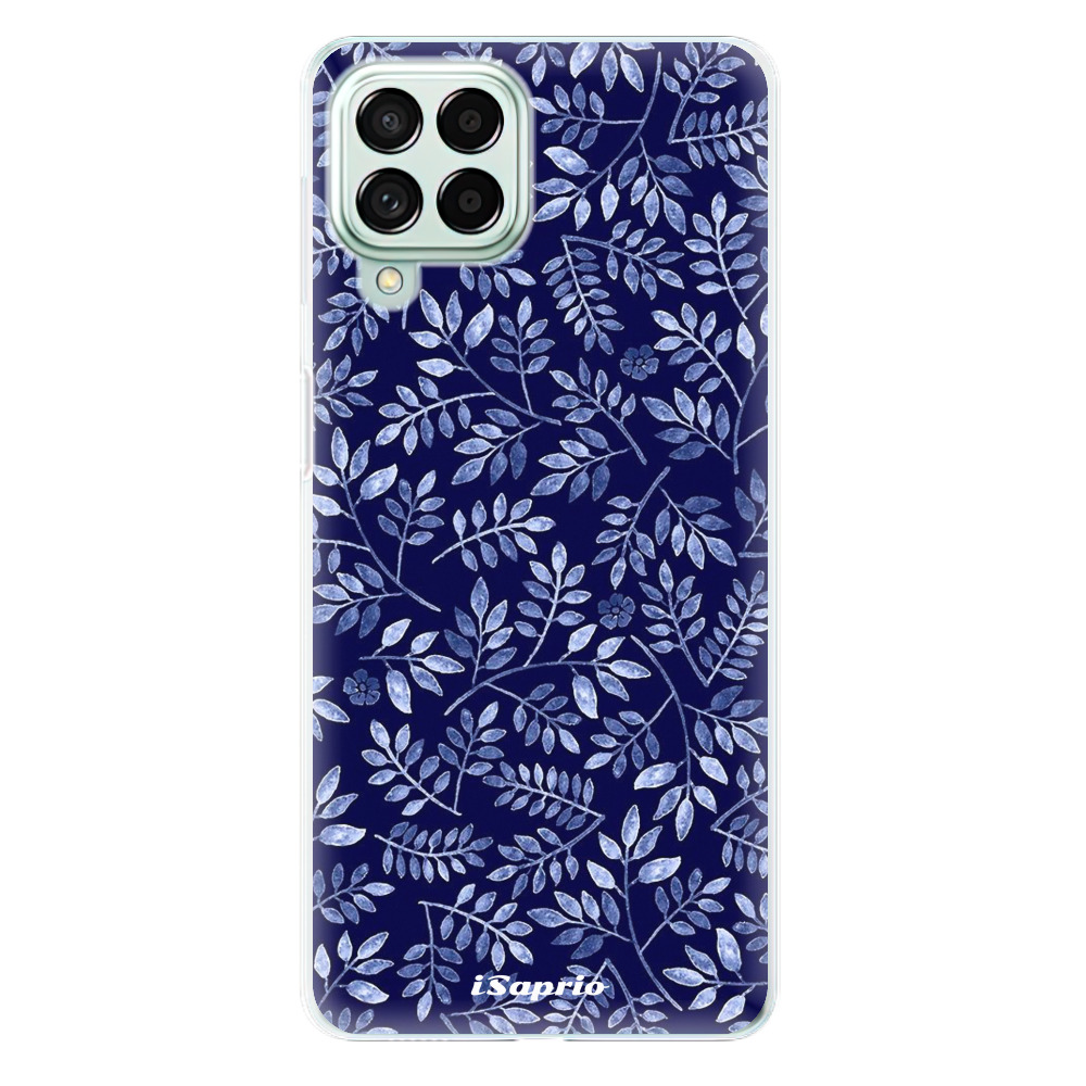 Silikonové odolné pouzdro iSaprio - Blue Leaves 05 na mobil Samsung Galaxy M53 5G (Silikonový odolný kryt, obal, pouzdro iSaprio - Blue Leaves 05 na mobilní telefon Samsung Galaxy M53 5G)