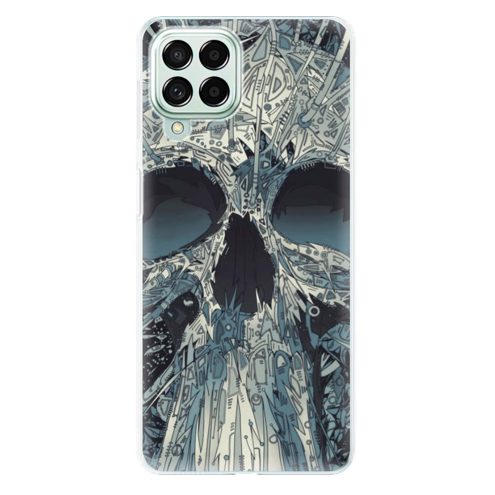 Silikonové odolné pouzdro iSaprio - Abstract Skull na mobil Samsung Galaxy M53 5G (Silikonový odolný kryt, obal, pouzdro iSaprio - Abstract Skull na mobilní telefon Samsung Galaxy M53 5G)