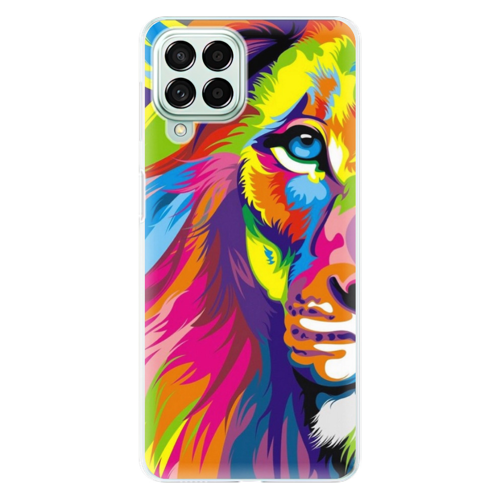 Odolné silikonové pouzdro iSaprio - Rainbow Lion - Samsung Galaxy M53 5G