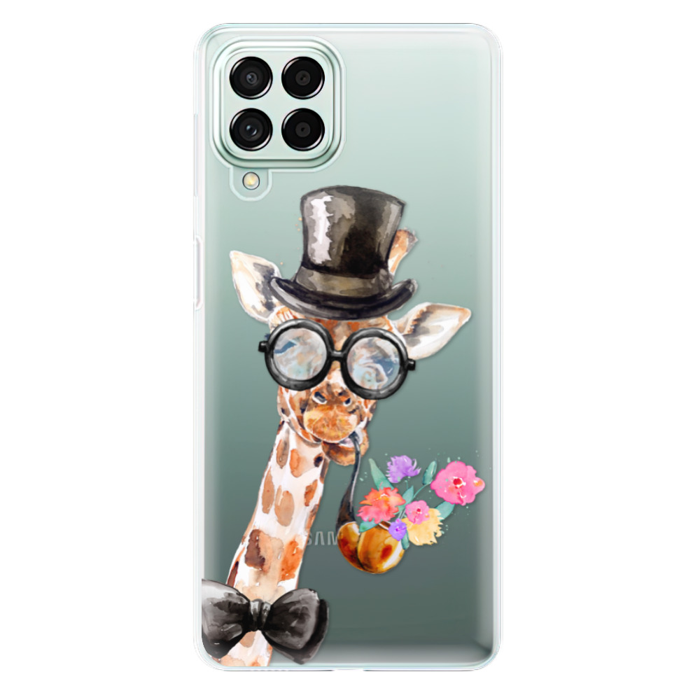 Odolné silikonové pouzdro iSaprio - Sir Giraffe - Samsung Galaxy M53 5G
