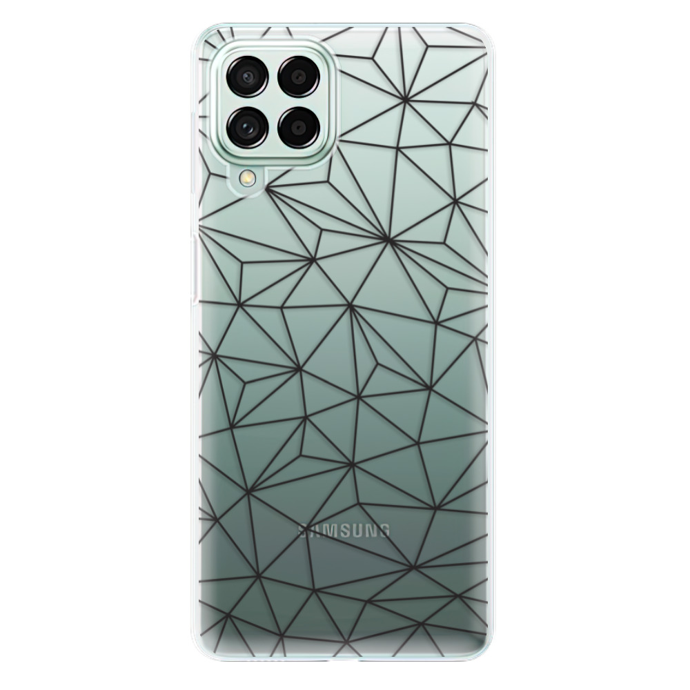 Odolné silikonové pouzdro iSaprio - Abstract Triangles 03 - black - Samsung Galaxy M53 5G