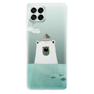 Silikonové odolné pouzdro iSaprio - Bear With Boat na mobil Samsung Galaxy M53 5G