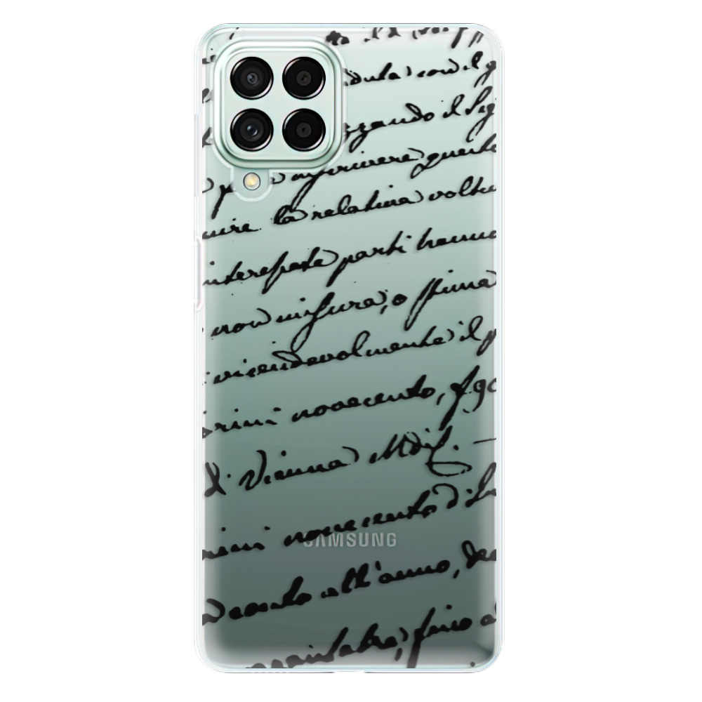 Odolné silikonové pouzdro iSaprio - Handwriting 01 - black - Samsung Galaxy M53 5G
