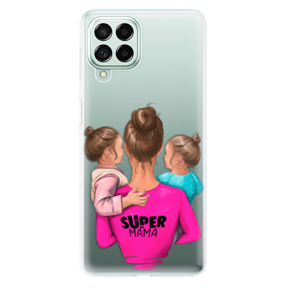 Odolné silikonové pouzdro iSaprio - Super Mama - Two Girls - Samsung Galaxy M53 5G