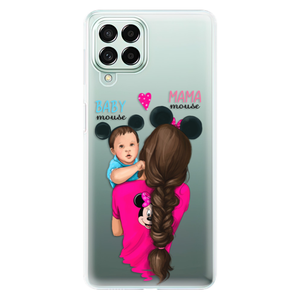Odolné silikonové pouzdro iSaprio - Mama Mouse Brunette and Boy - Samsung Galaxy M53 5G