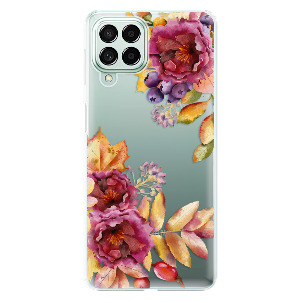Silikonové odolné pouzdro iSaprio - Fall Flowers na mobil Samsung Galaxy M53 5G (Silikonový odolný kryt, obal, pouzdro iSaprio - Fall Flowers na mobilní telefon Samsung Galaxy M53 5G)