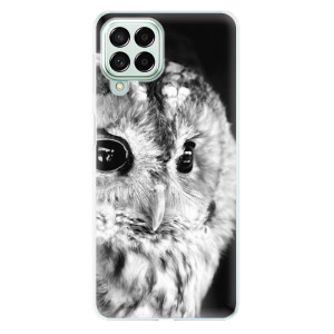 Silikonové odolné pouzdro iSaprio - BW Owl na mobil Samsung Galaxy M53 5G
