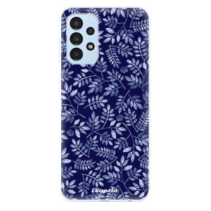 Silikonové odolné pouzdro iSaprio - Blue Leaves 05 na mobil Samsung Galaxy A13