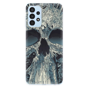Silikonové odolné pouzdro iSaprio - Abstract Skull na mobil Samsung Galaxy A13