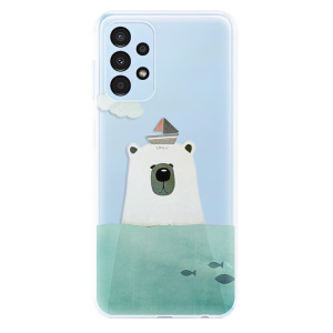 Silikonové pouzdro iSaprio - Samsung Galaxy A13 - Bear With Boat