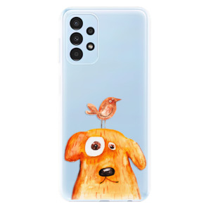 Silikonové pouzdro iSaprio - Samsung Galaxy A13 - Dog And Bird