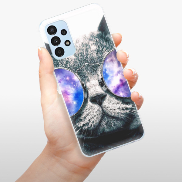 Silikonové pouzdro iSaprio - Samsung Galaxy A13 - Galaxy Cat