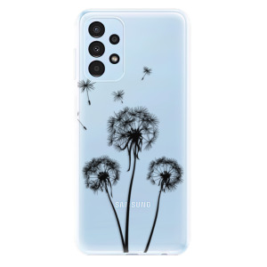 Silikonové pouzdro iSaprio - Samsung Galaxy A13 - Three Dandelions black