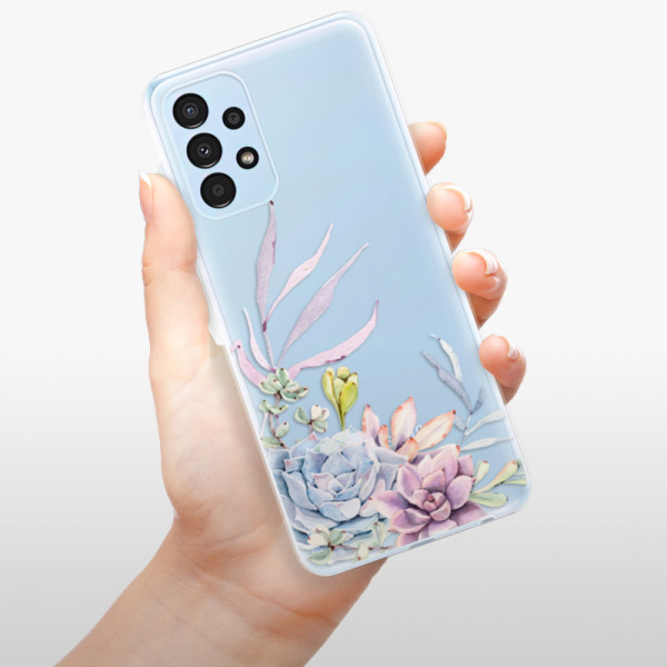 Silikonové pouzdro iSaprio - Samsung Galaxy A13 - Succulent 01