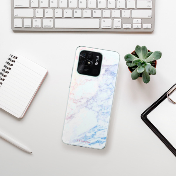 Silikonové pouzdro iSaprio - Xiaomi Redmi 10C - Raibow Marble 10