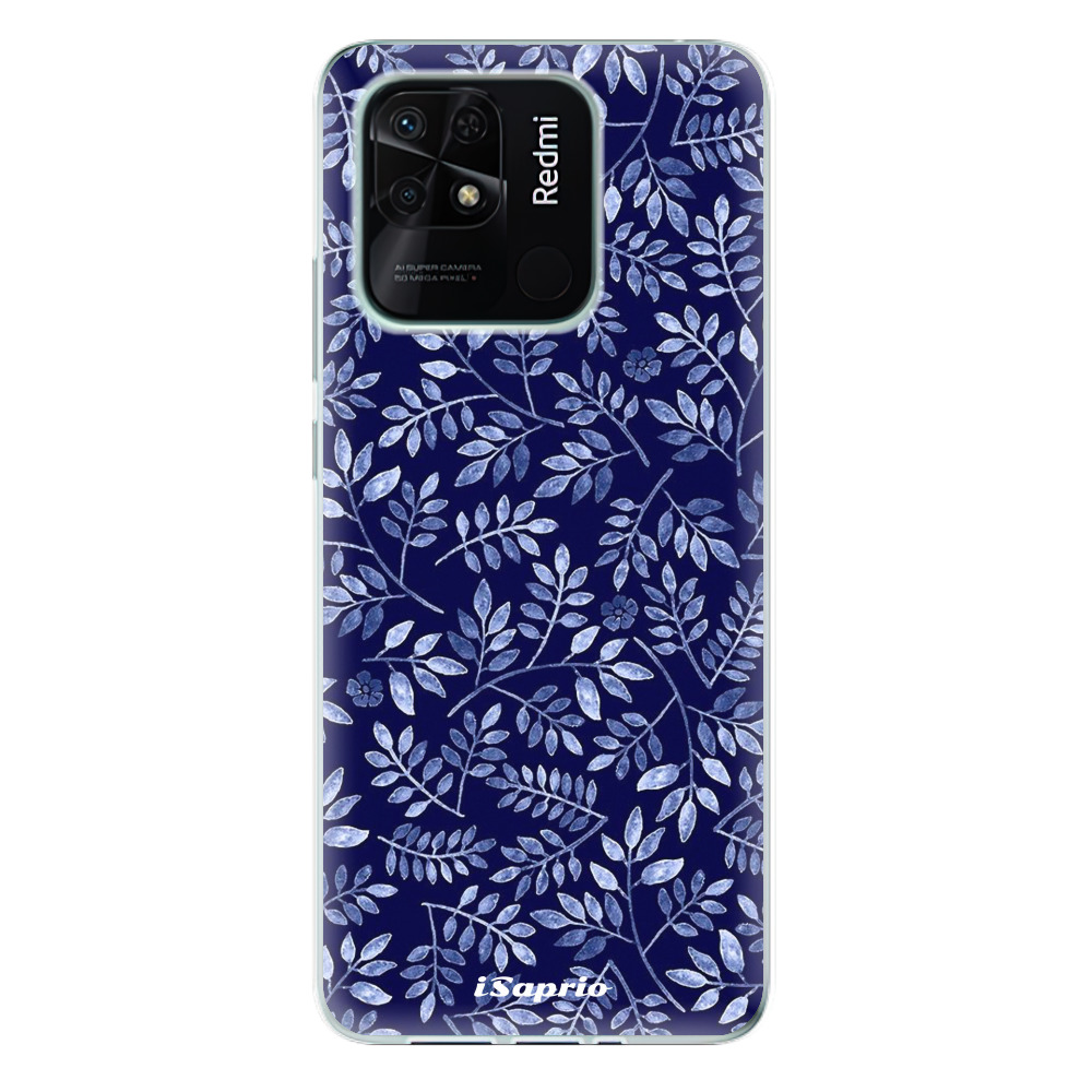 Silikonové odolné pouzdro iSaprio - Blue Leaves 05 na mobil Xiaomi Redmi 10C (Silikonový odolný kryt, obal, pouzdro iSaprio - Blue Leaves 05 na mobilní telefon Xiaomi Redmi 10C)