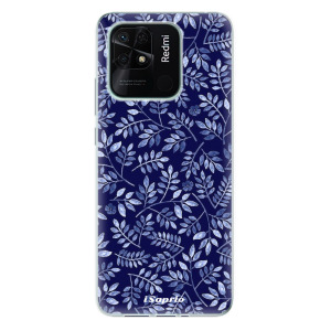 Silikonové odolné pouzdro iSaprio - Blue Leaves 05 na mobil Xiaomi Redmi 10C