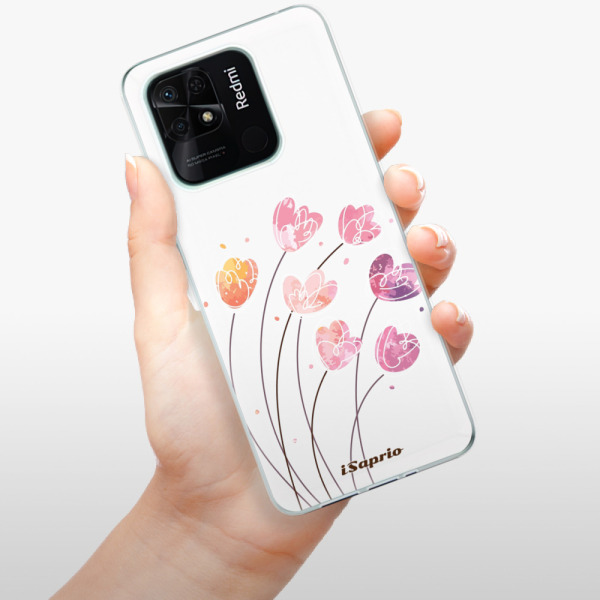 Silikonové pouzdro iSaprio - Xiaomi Redmi 10C - Flowers 14
