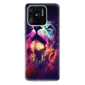 Silikonové pouzdro iSaprio - Xiaomi Redmi 10C - Lion in Colors