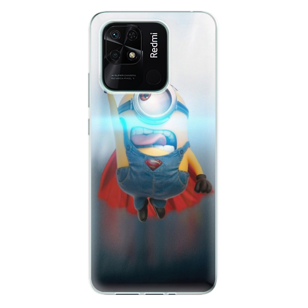 Odolné silikonové pouzdro iSaprio - Mimons Superman 02 - Xiaomi Redmi 10C