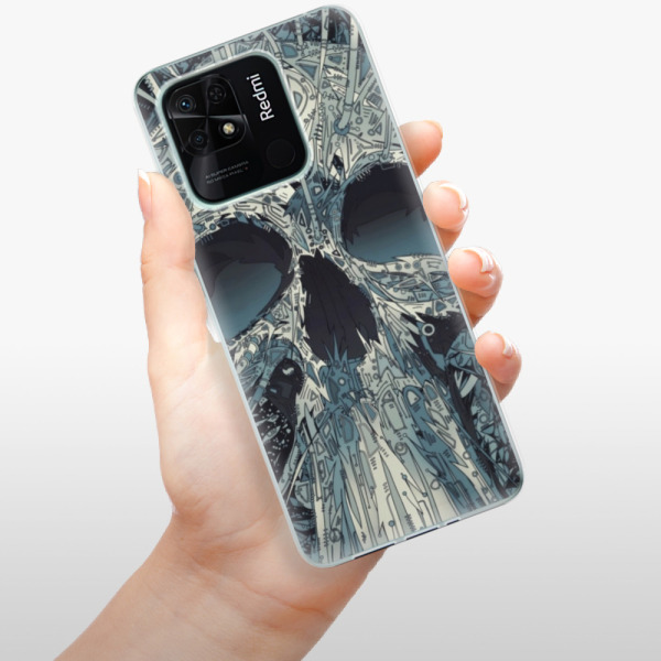 Silikonové pouzdro iSaprio - Xiaomi Redmi 10C - Abstract Skull