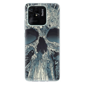 Silikonové odolné pouzdro iSaprio - Abstract Skull na mobil Xiaomi Redmi 10C