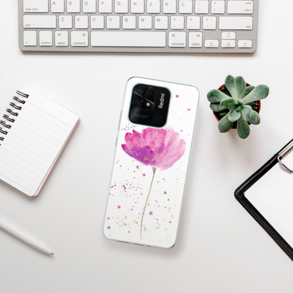 Silikonové pouzdro iSaprio - Xiaomi Redmi 10C - Poppies
