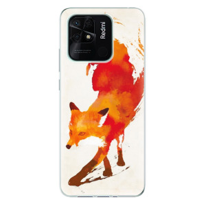 Silikonové pouzdro iSaprio - Xiaomi Redmi 10C - Fast Fox