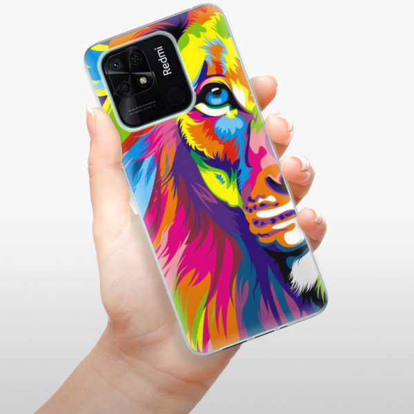 Silikonové pouzdro iSaprio - Xiaomi Redmi 10C - Rainbow Lion