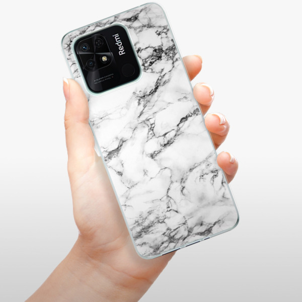 Silikonové pouzdro iSaprio - Xiaomi Redmi 10C - White Marble 01