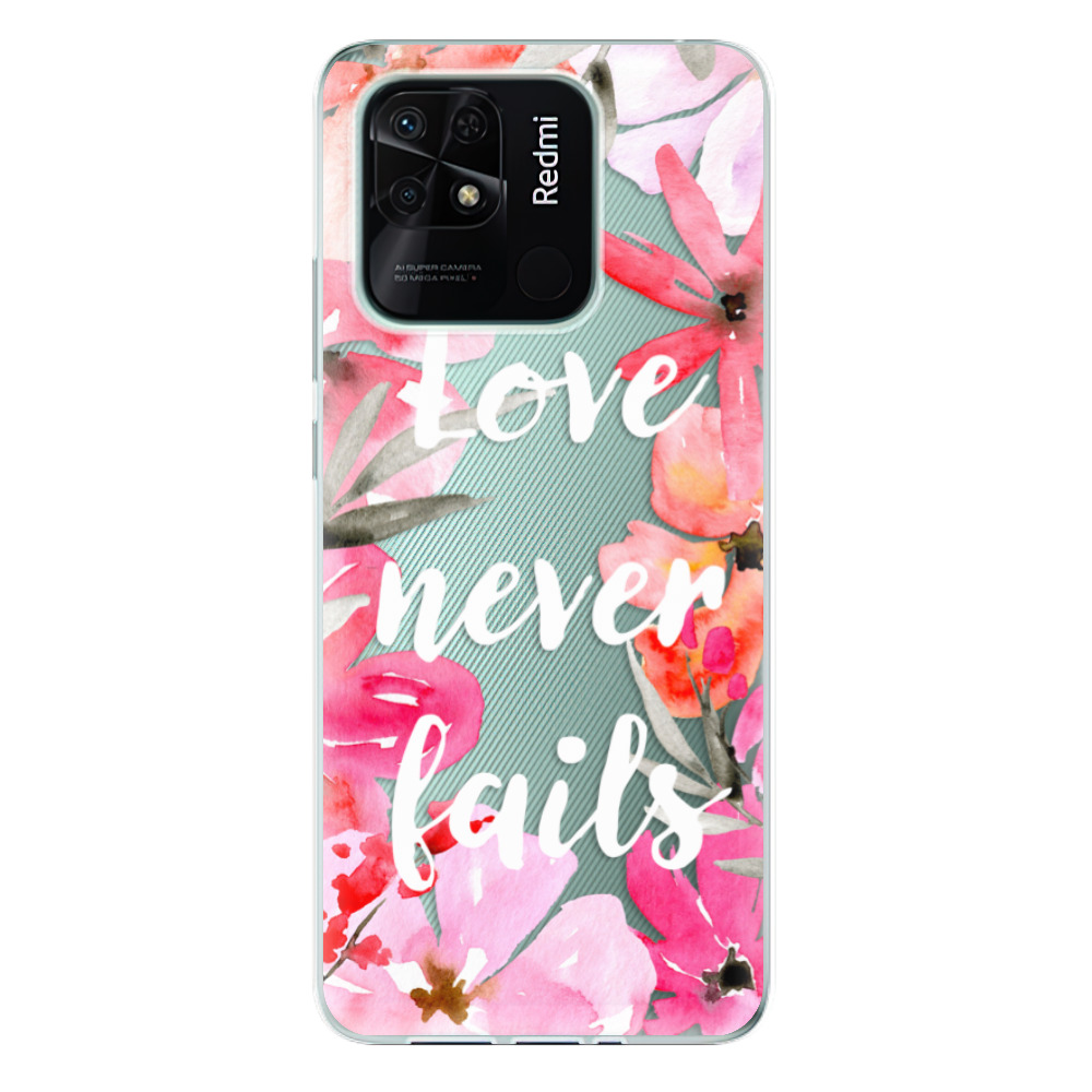 Odolné silikonové pouzdro iSaprio - Love Never Fails - Xiaomi Redmi 10C