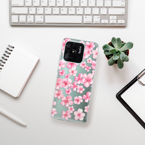 Silikonové pouzdro iSaprio - Xiaomi Redmi 10C - Flower Pattern 05