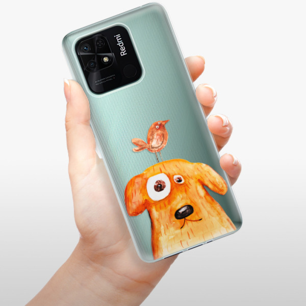 Silikonové pouzdro iSaprio - Xiaomi Redmi 10C - Dog And Bird