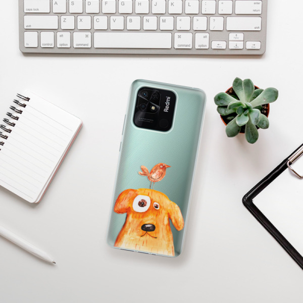 Silikonové pouzdro iSaprio - Xiaomi Redmi 10C - Dog And Bird