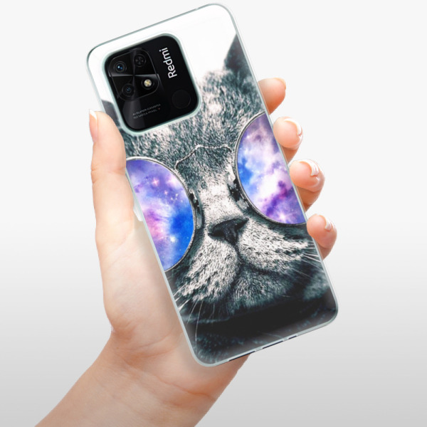 Silikonové pouzdro iSaprio - Xiaomi Redmi 10C - Galaxy Cat