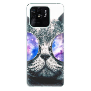 Silikonové pouzdro iSaprio - Xiaomi Redmi 10C - Galaxy Cat