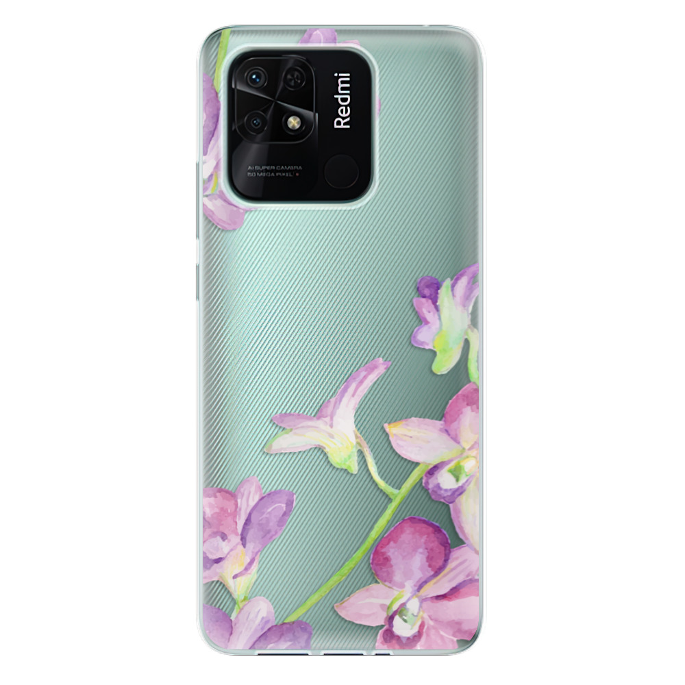 Silikonové odolné pouzdro iSaprio - Purple Orchid na mobil Xiaomi Redmi 10C (Silikonový odolný kryt, obal, pouzdro iSaprio - Purple Orchid na mobilní telefon Xiaomi Redmi 10C)