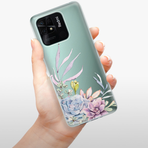 Silikonové pouzdro iSaprio - Xiaomi Redmi 10C - Succulent 01