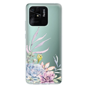 Silikonové pouzdro iSaprio - Xiaomi Redmi 10C - Succulent 01